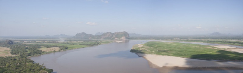 Hpa An, panorama z Hpan Pu.