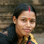 Dziewczyna Hindu w Puthii.