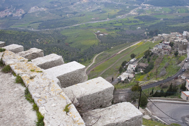 Krak des Chevaliers, widok z murów.