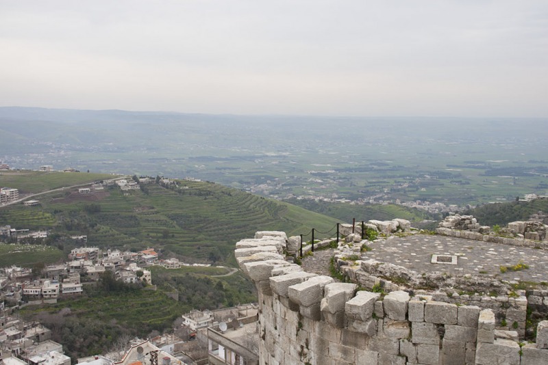 Krak des Chevaliers, widok z murów.