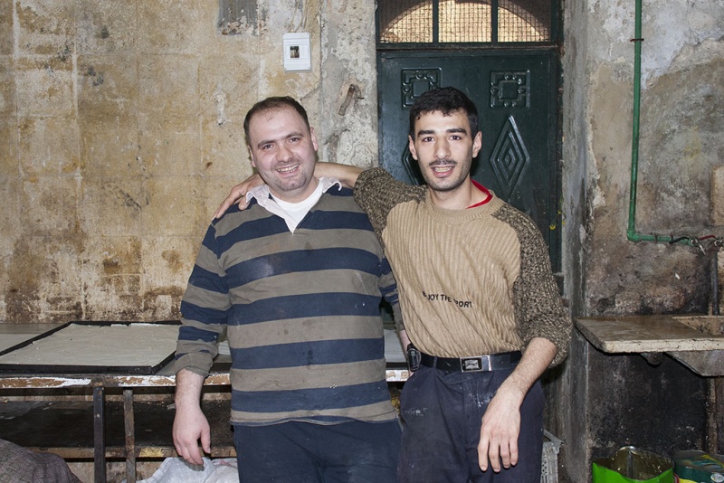 Aleppo, wizyta w piekarni.