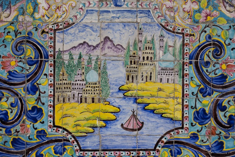 Pałac Golestan - mozajki.