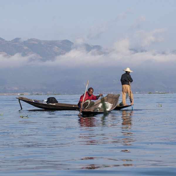 Rybacy na Inle.