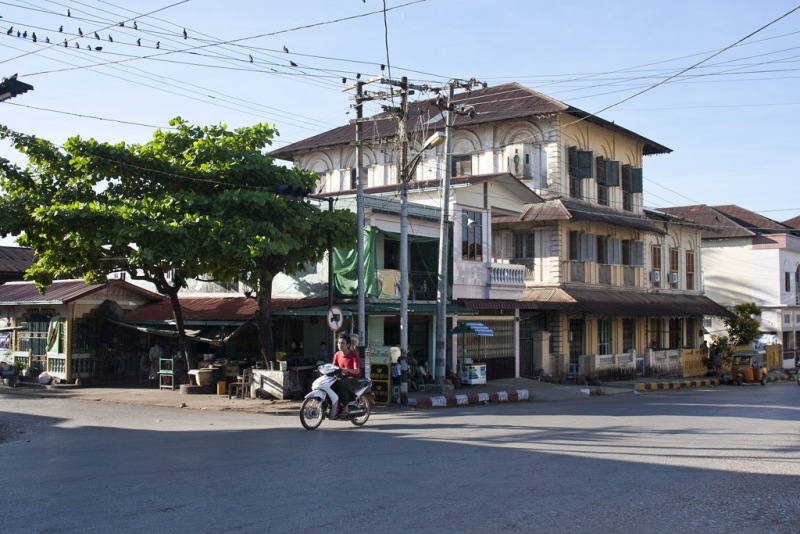 Kolonialne domy w Mawlamyine.