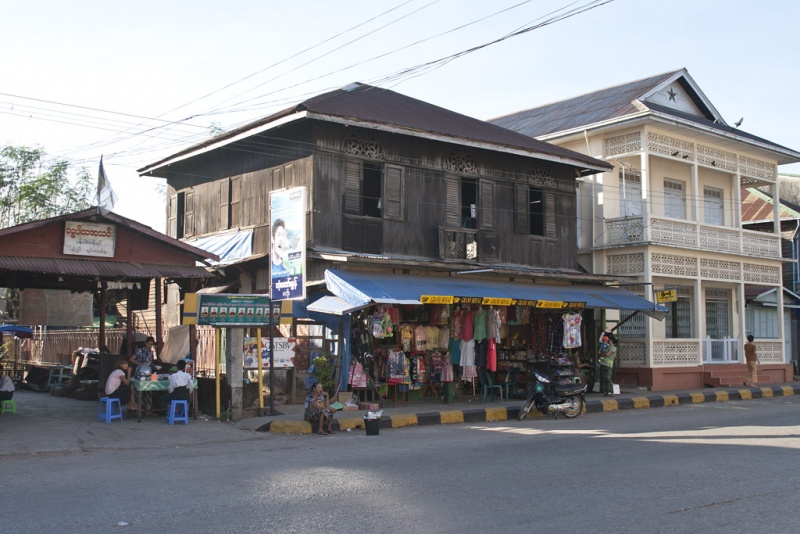 Kolonialne domy w Mawlamyine.