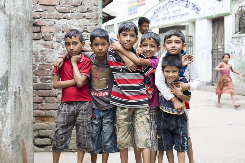 Dhaka, Saderghat, dzieci.