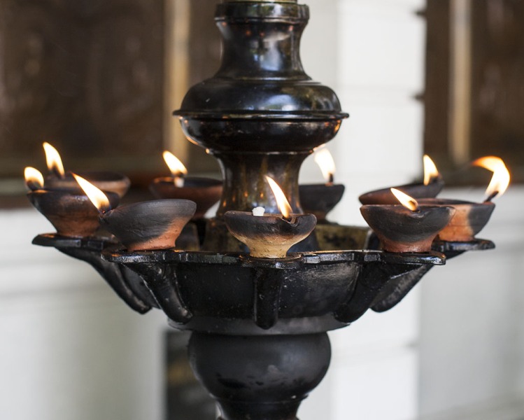 Lampki na olej kokosowy.