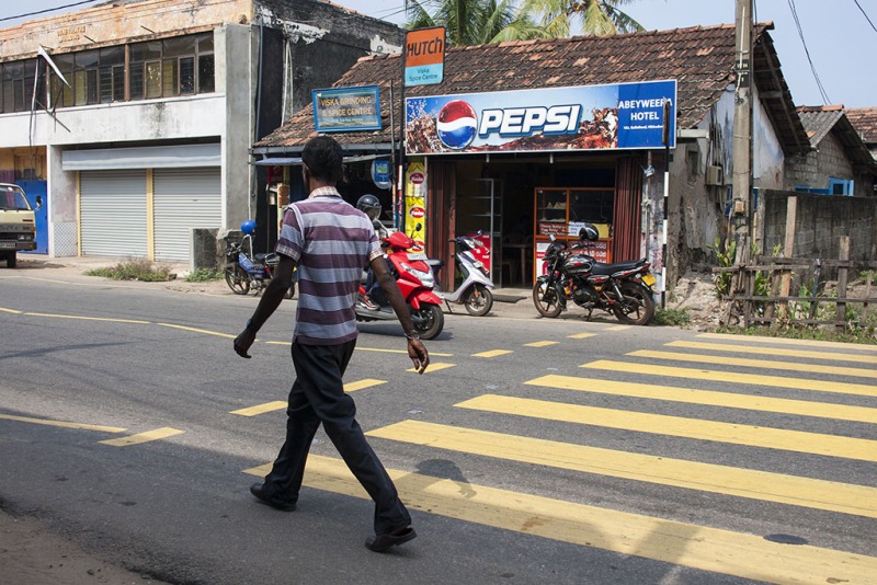 Hikkaduwa w części nieturystycznej.