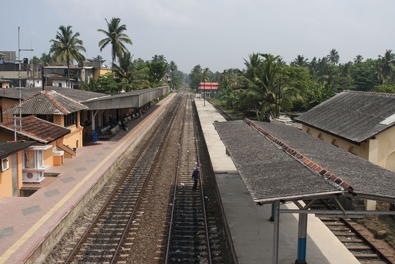 Pociąg z Colombo do Hikkaduwy.